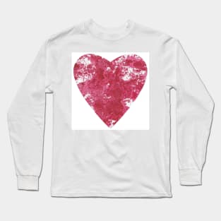 Abstract eed painted heart Long Sleeve T-Shirt